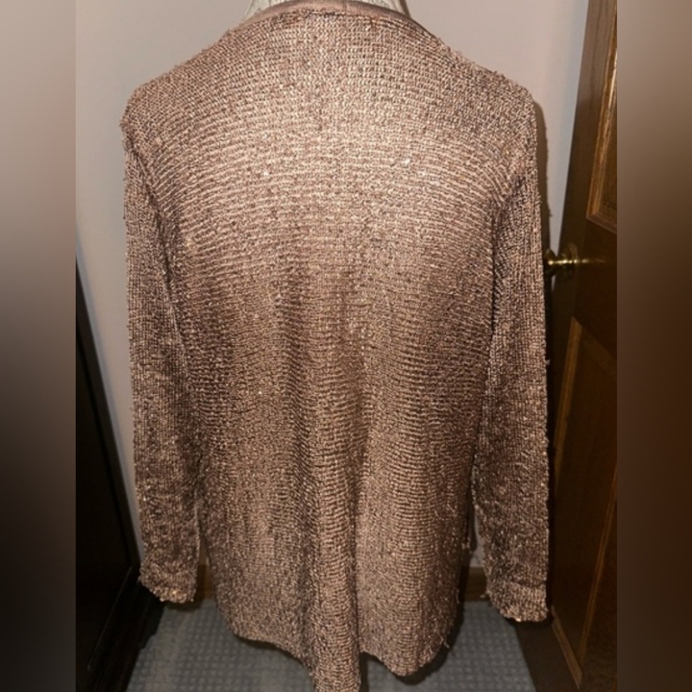 Belldini Metallic Brown Cardigan PTP 20 - Picture 2 of 3